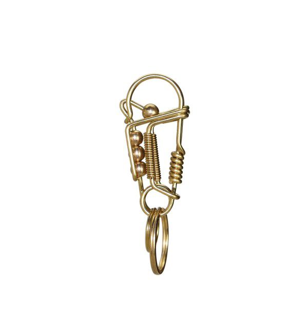 BEAMS「DETAIL INC. / Metal Wire Carabiner」|キーケース|GOLD