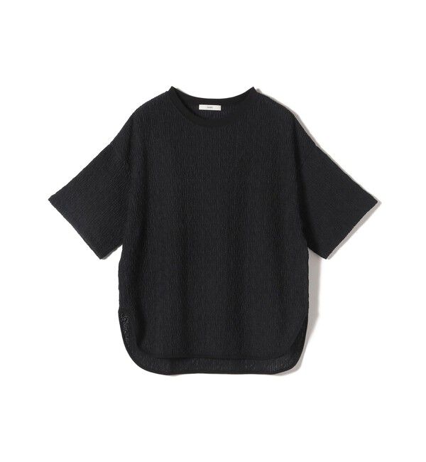 SHIPS for women「〈手洗い可能〉ランダム ブルーゼ ショート スリーブ プルオーバー」|Tシャツ・カットソー|