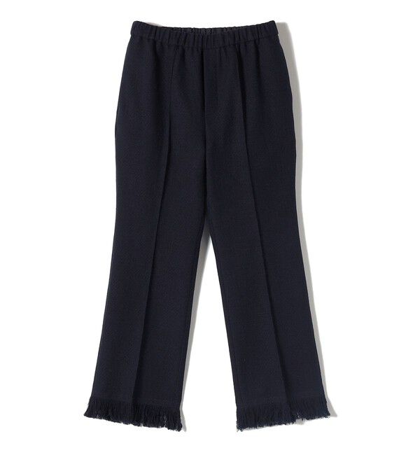 SHIPS for women「SHIPS Primary Navy Label:ブッチャー ツイード フリンジ パンツ」|その他|ネイビー