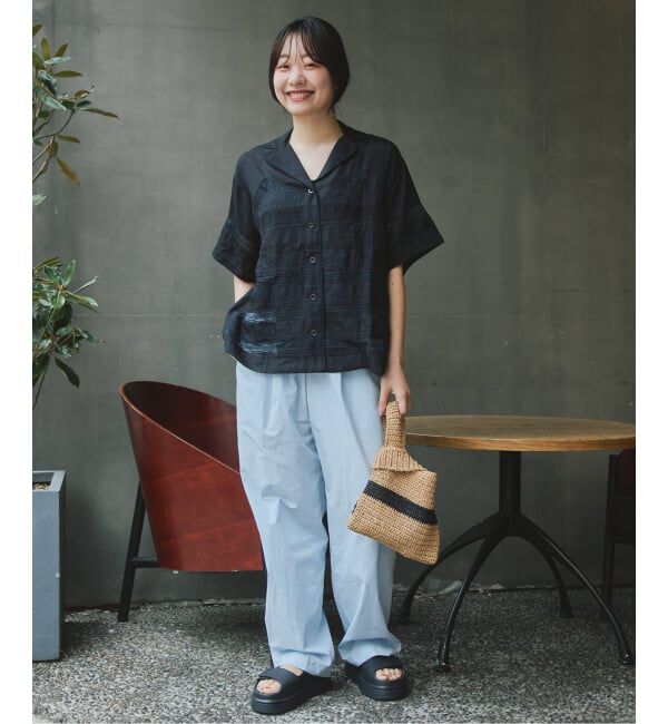 SLOBE IENA「FOLKIN'/フォーキン  ペーパーコードバッグ FVR26710」|かごバッグ|