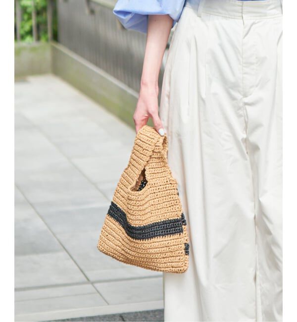 SLOBE IENA「FOLKIN'/フォーキン  ペーパーコードバッグ FVR26710」|かごバッグ|