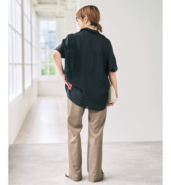 Spick and Span「《34サイズ登場 / 追加3》スリットイージーパンツ」|スラックス|