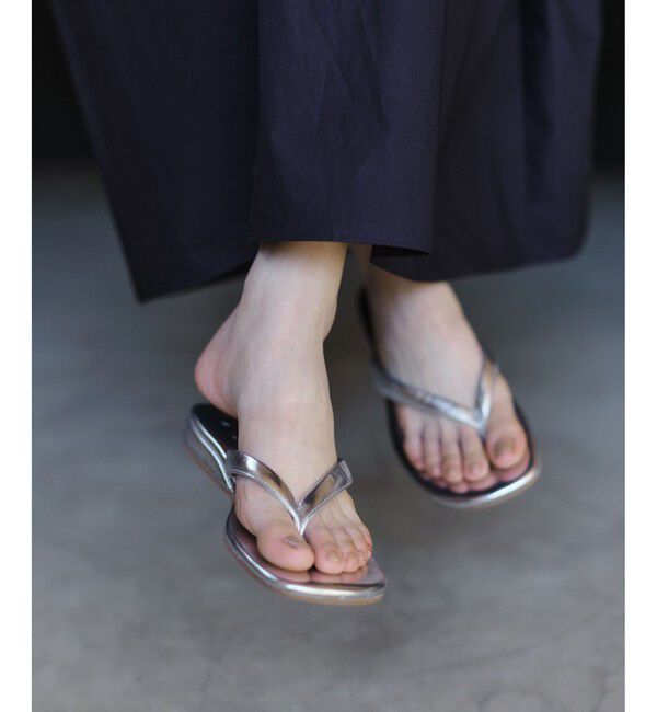 SALON adam et rope'「【W S（ドゥーブル）】ナロートングサンダル」|その他|シルバー(93)