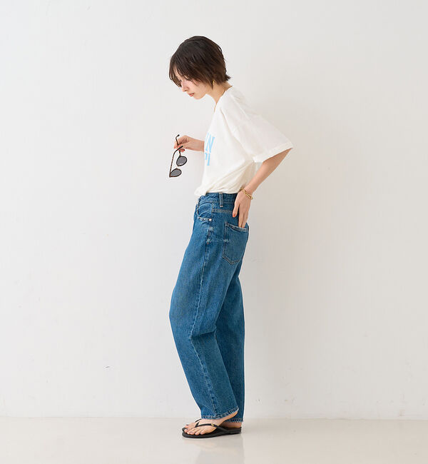 Rouge vif「【RED CARD/レッドカード】別注JAZZ ルーズテーパードワイドデニム」|デニム|