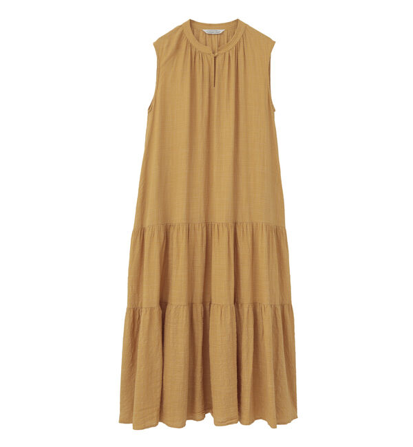 Liesse「【TORRAZZO DONNA/トラッツォドンナ】India Textured Summer Dress」|ワンピース|マスタード