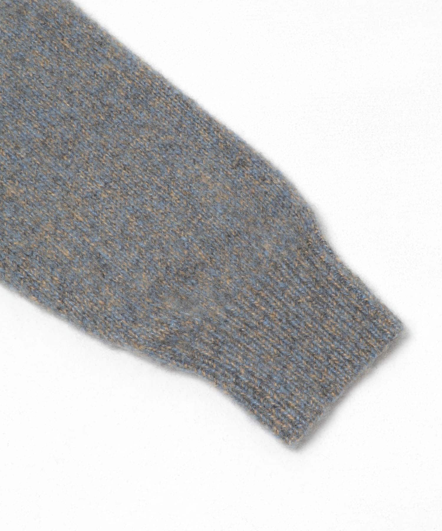 URBAN RESEARCH「new basic　CASHMERE SILK MOULINE CREW-NECK KNIT」|ニット・セーター|