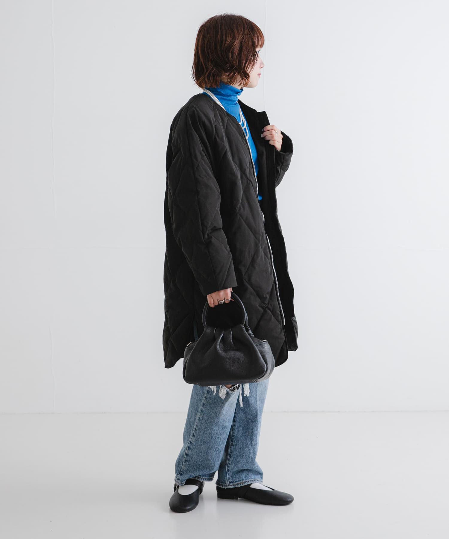 URBAN RESEARCH「『Sサイズ/WEB限定』コクーンキルティングロングダウン」|ダウン|