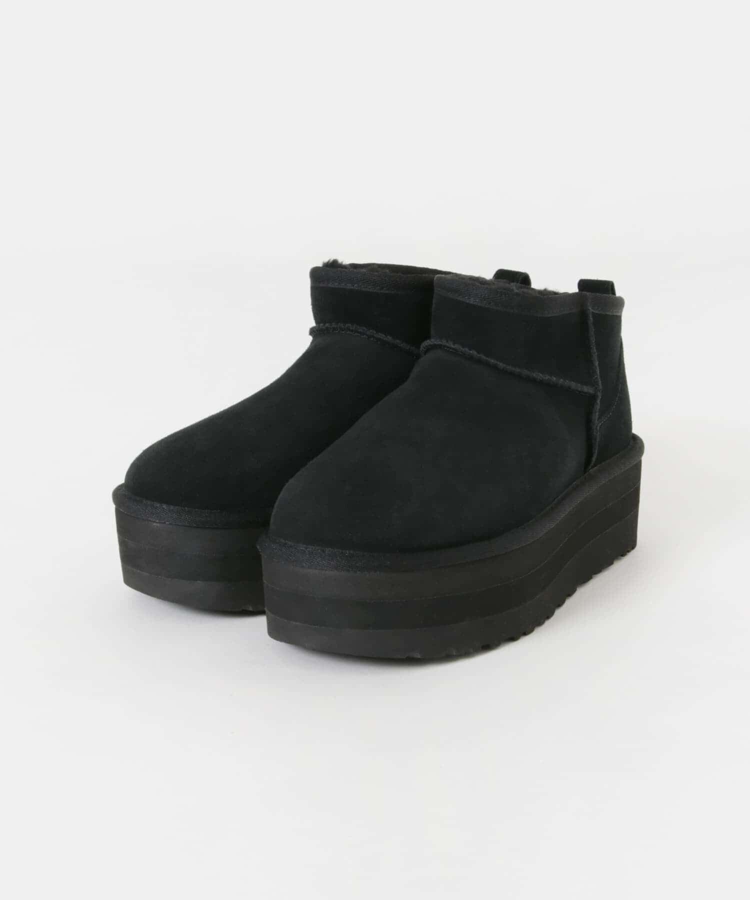URBAN RESEARCH「UGG　ULTRA MINI PLATFORM」|ショートブーツ|ブラック