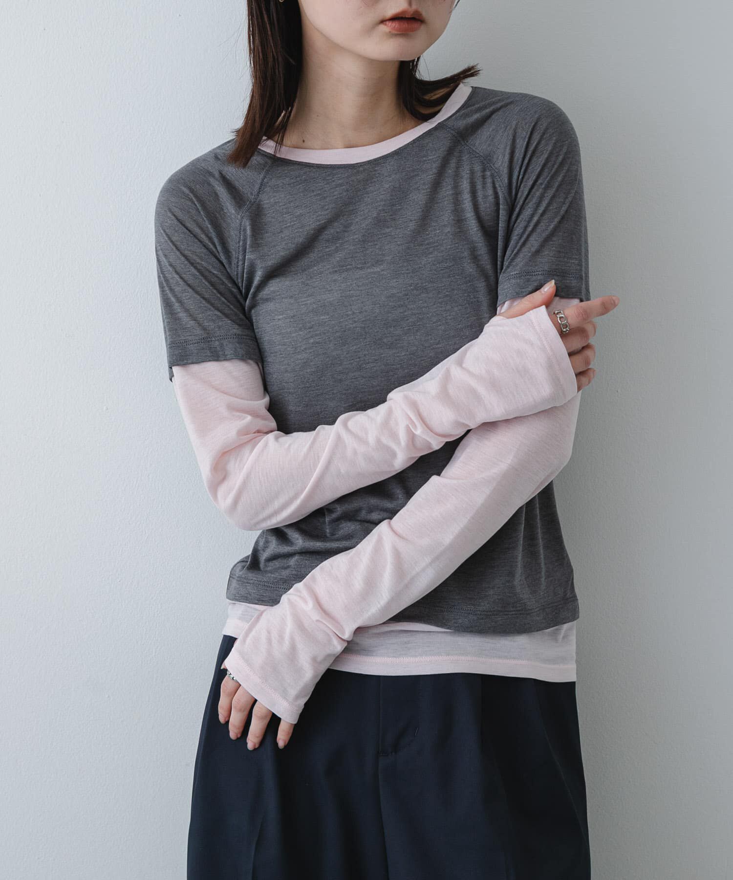 SENSE OF PLACE by URBAN RESEARCH「ハイショクレイヤードコンパクトトップ」|Tシャツ・カットソー|グレー