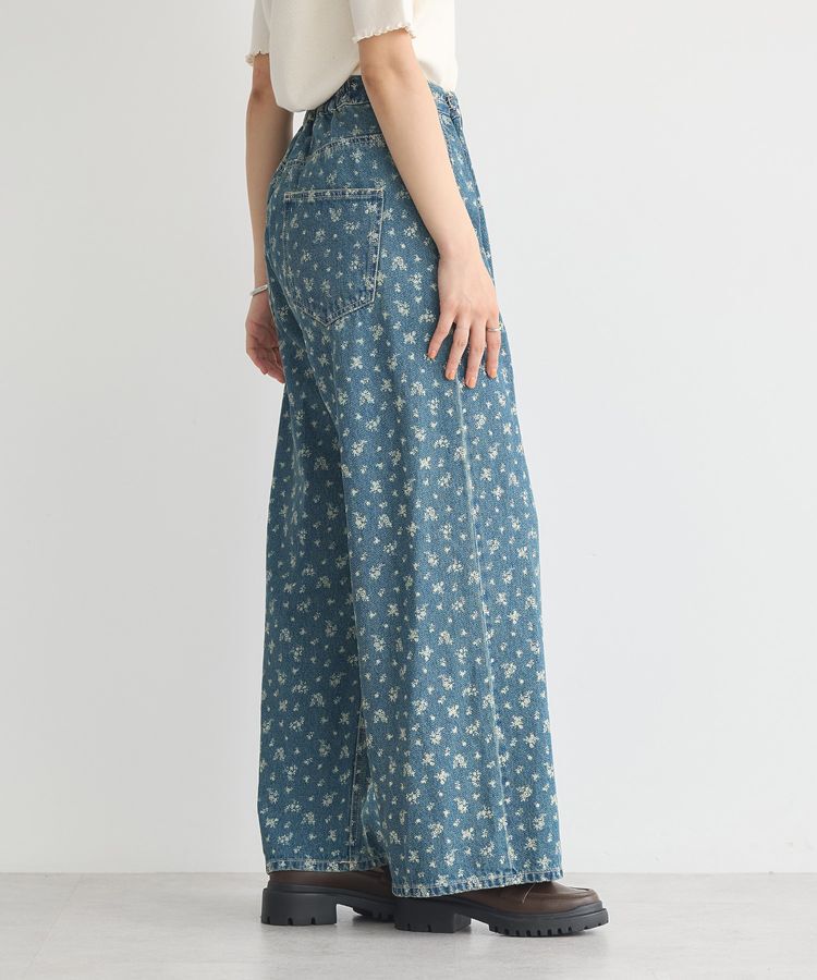 earth music&ecology「タックホックデニムパンツ」|デニム|