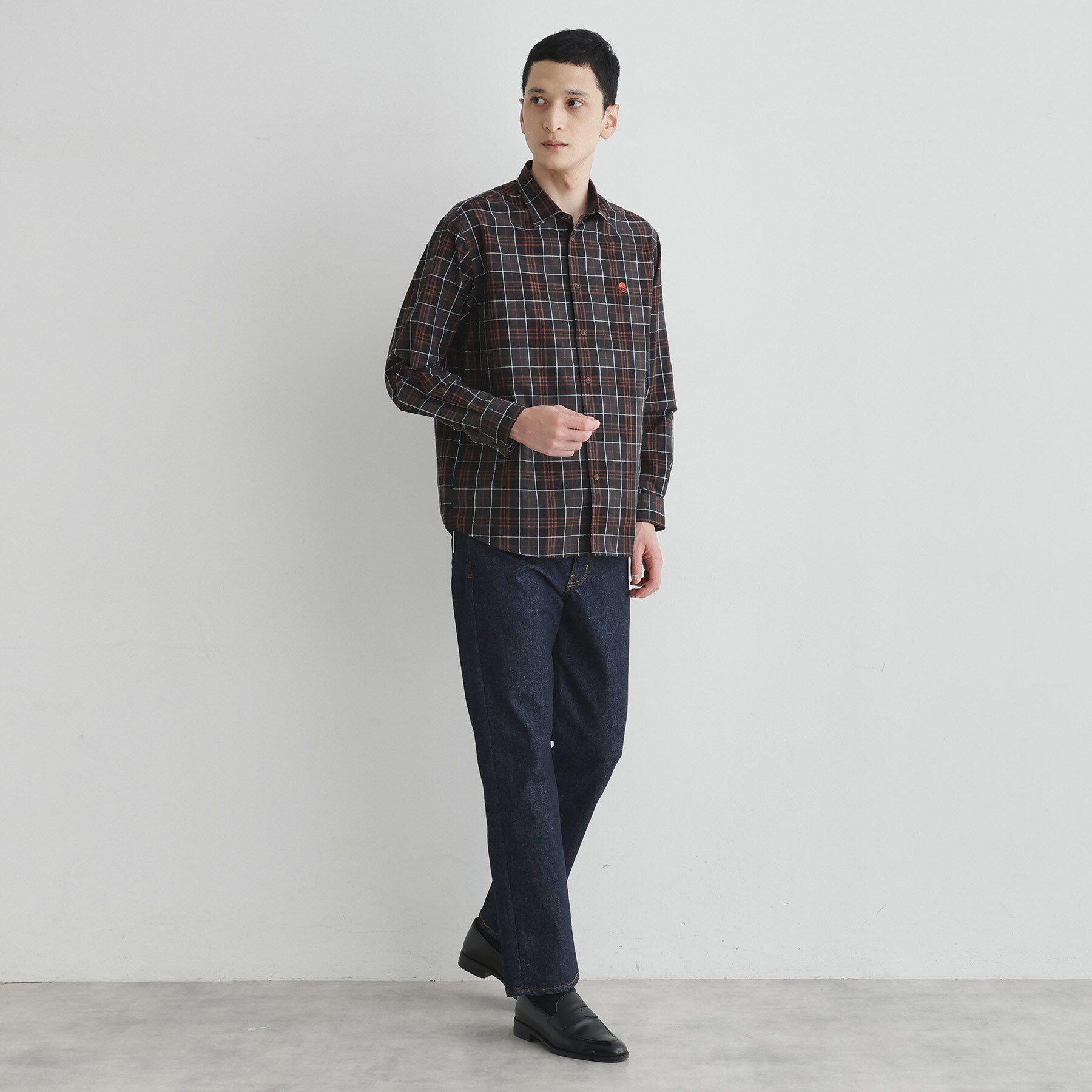 TAKEO KIKUCHI「【LIMITED】ダークチェック長袖シャツ」|シャツ・ブラウス|