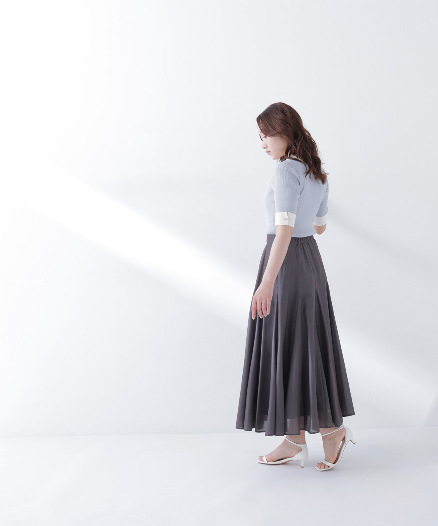  「シャイニーシアーボリュームスカート」|スカート|