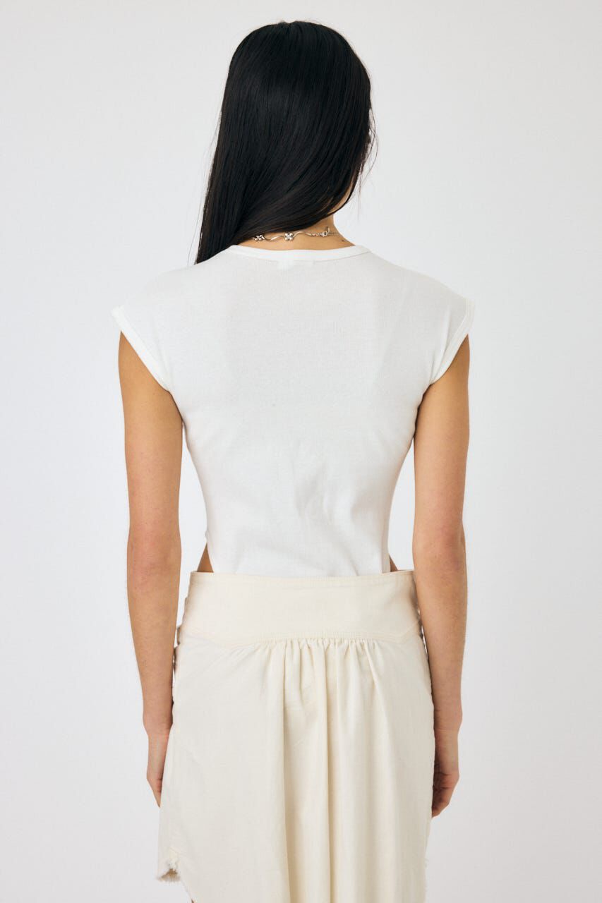 MOUSSY「BASIC RIB ボディスーツ」|Tシャツ・カットソー|