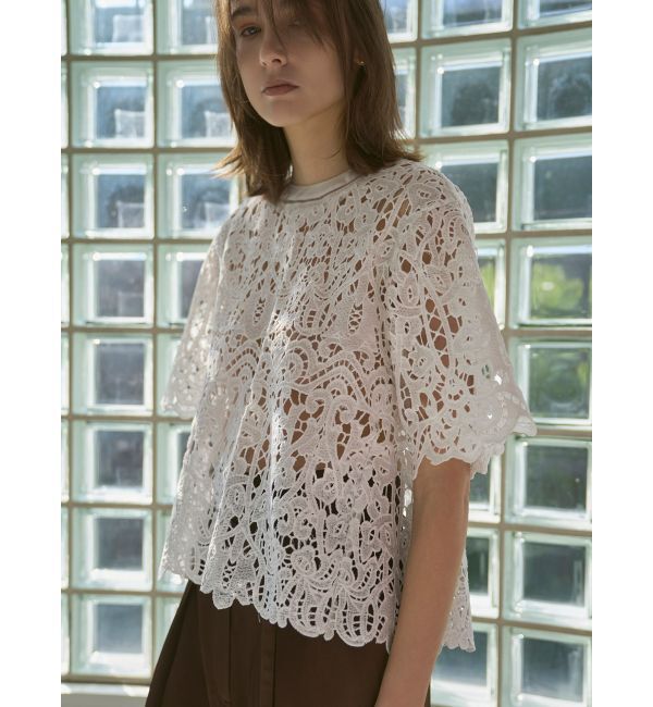 ELENDEEK「LACE T-BL」|シャツ・ブラウス|
