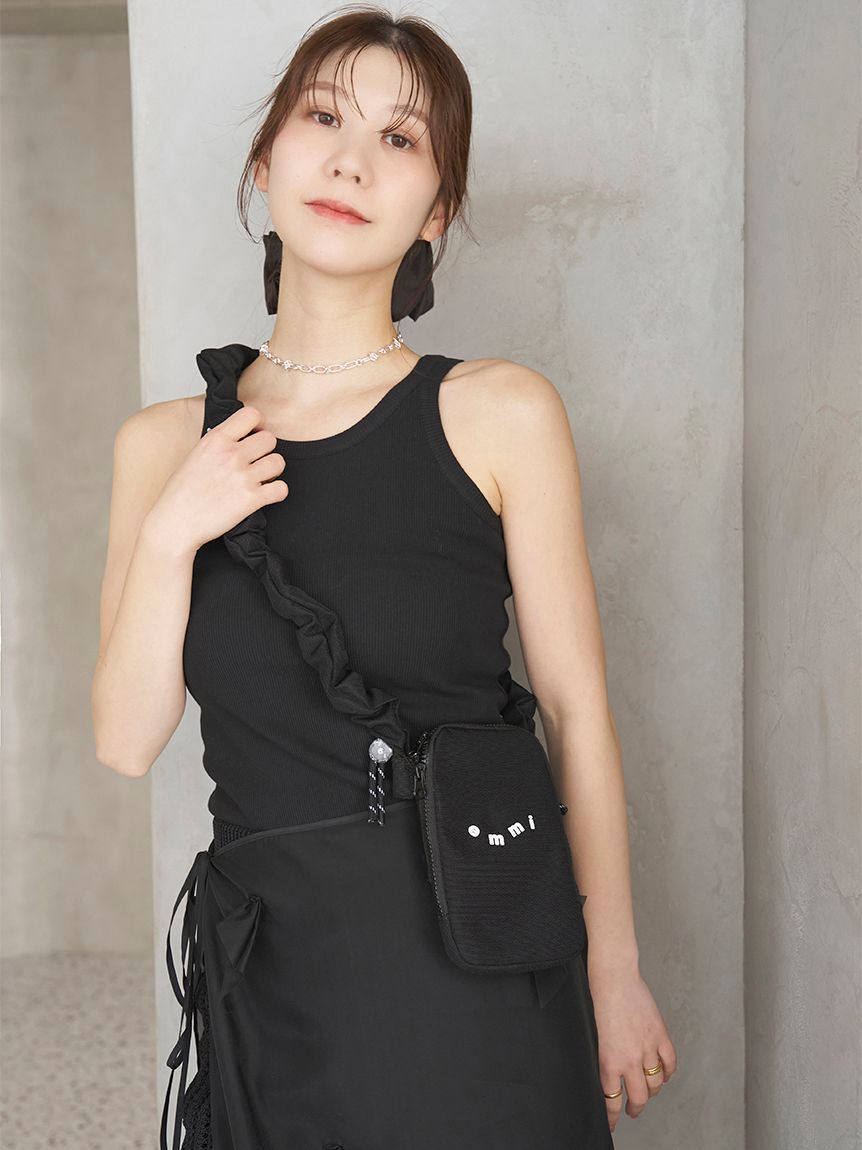 emmi atelier「ベーシックテレコリブタンクトップ」|タンクトップ|BLK