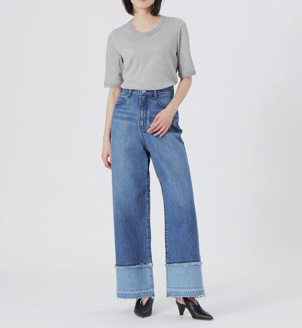  「ラメリブTシャツ」|Tシャツ・カットソー|