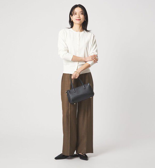 UNITED ARROWS green label relaxing「HIYOKE クルーネック ニット カーディガン マシンウォッシャブル 接触冷感 UVカット 遮熱」|カーディガン|