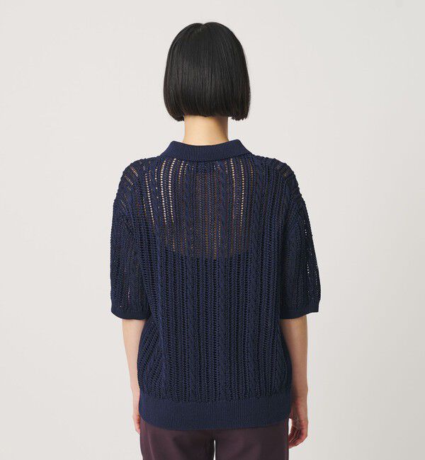 BEAUTY&YOUTH UNITED ARROWS「コットンメッシュ ケーブル ポロシャツ」|ニット・セーター|