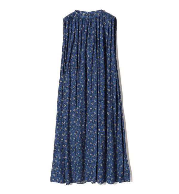 SHIPS for women「〈手洗い可能〉割繊 フラワー プリント ノースリーブ ワンピース」|ワンピース|