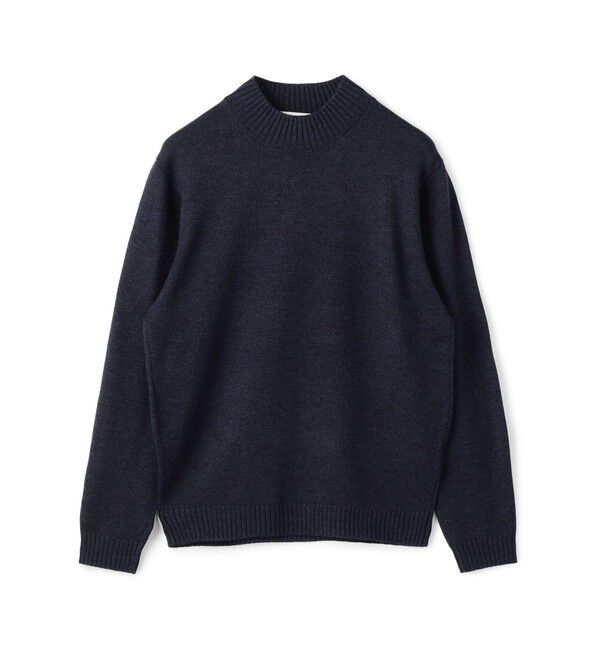 TOMORROWLAND MENS「TOMORROWLAND tricot メリノベーシック モックネックプルオーバー」|ニット・セーター|68 ネイビー