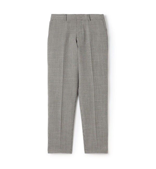 TOMORROWLAND MENS「トロピカルウーステッド ノープリーツスラックス ALFRED BROWN」|スラックス|18 ハウンドトゥース