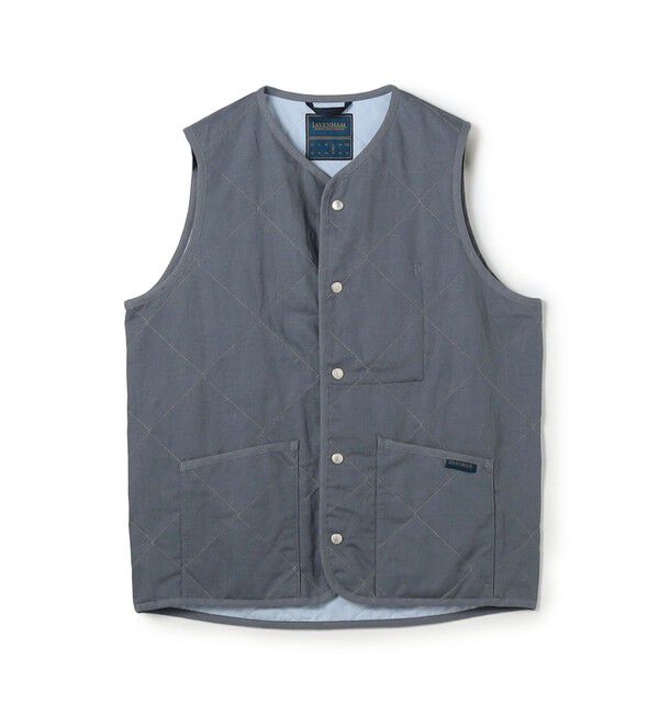 TOMORROWLAND BUYING WEAR「【別注】LAVENHAM UNWADDED THORNHAM リネンコットン キルティングベスト」|ベスト・ジレ|67 ダークブルー