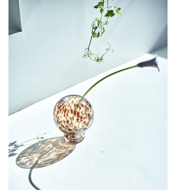 journal standard Furniture「FLOWER VASE BALL LEOPARD　フラワーベース」|その他|ブラウン