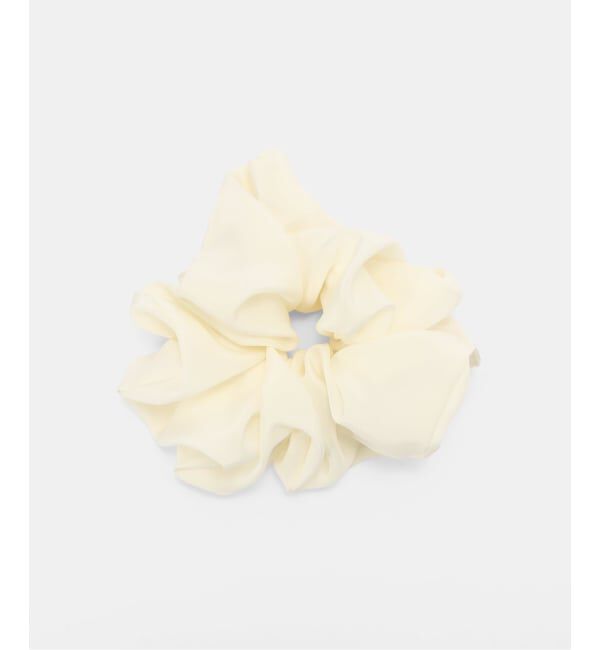 SLOBE IENA「A Bronze Age/ブロンズエイジ SILKシュシュ/WHITE OVERSIZED SILK SCRUNCHIE」|その他|