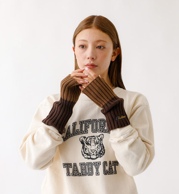 ABAHOUSE「【PENDLETON / ペンドルトン】PDT-LOGO WPN KNIT GL」|手袋|ブラウン