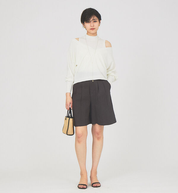 Rouge vif「Vネックプルオーバーニット」|ニット・セーター|