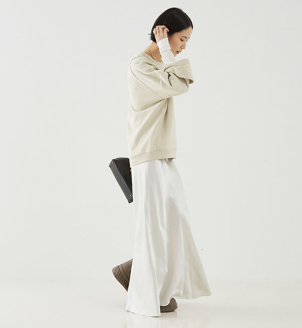 The Store by C' 「【COCUCA】サテンフレアースカート」|スカート|