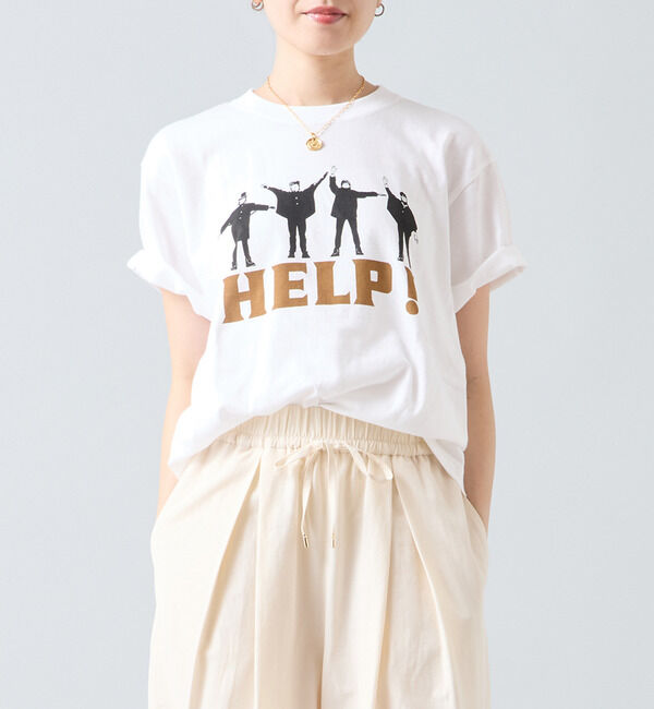 Liesse「《別注》【GOOD ROCK SPEED/グッドロックスピード】BeatlesTシャツ」|Tシャツ・カットソー|ホワイト