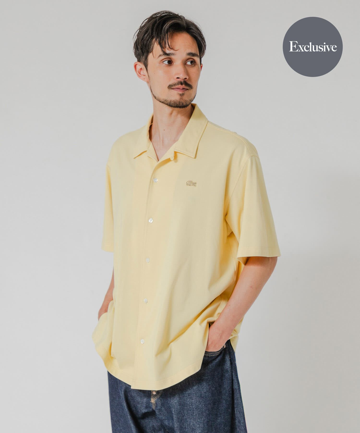 URBAN RESEARCH「『別注』LACOSTE&times;URBAN RESEARCH　FUNCTIONAL PIQUE OP SHIRTS」|シャツ・ブラウス|イエロー