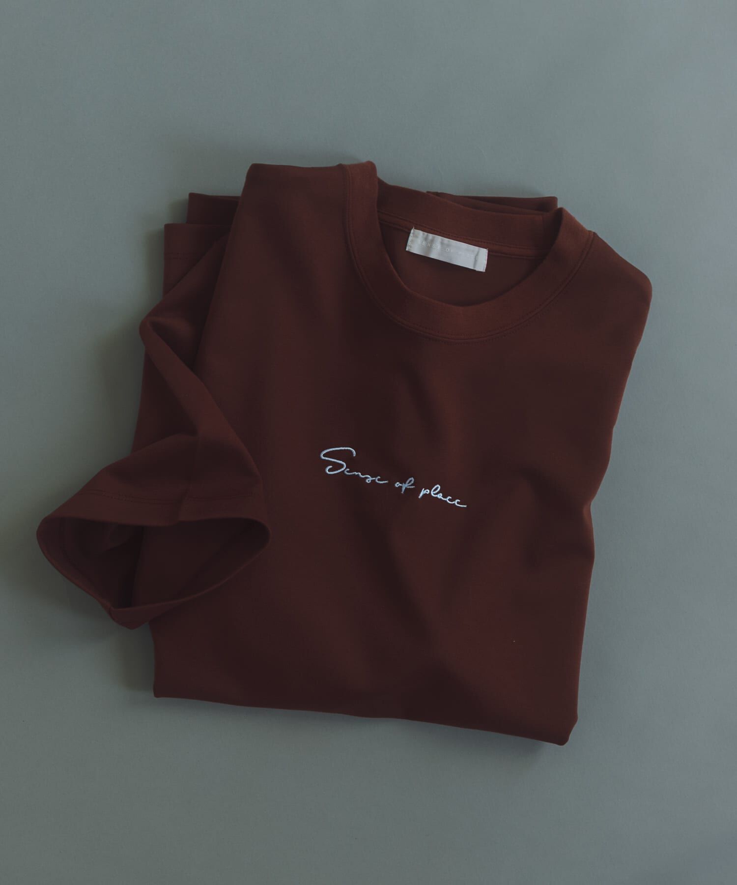 SENSE OF PLACE by URBAN RESEARCH「『一部WEB限定ｶﾗｰ/ﾕﾆｾｯｸｽ』ｼｼｭｳﾎﾟﾝﾁｼｮｰﾄｽﾘｰﾌﾞ」|Tシャツ・カットソー|ブラウン