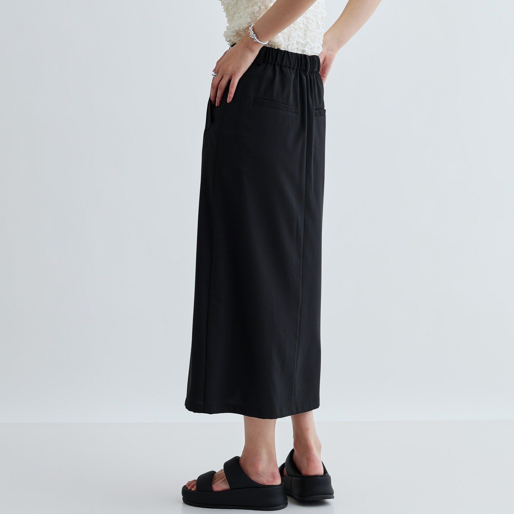 GALLEST「【セットアップ対応】リネンライクボックスタックスカート【カセット服/通勤・オフィス】」|スカート|