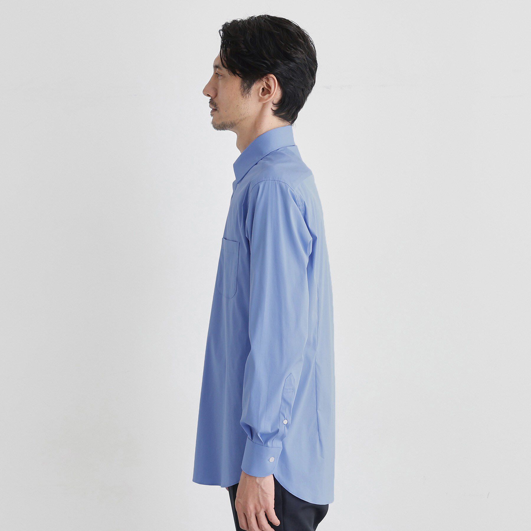 TAKEO KIKUCHI「ストレッチ ワイドカラー シャツ」|シャツ・ブラウス|