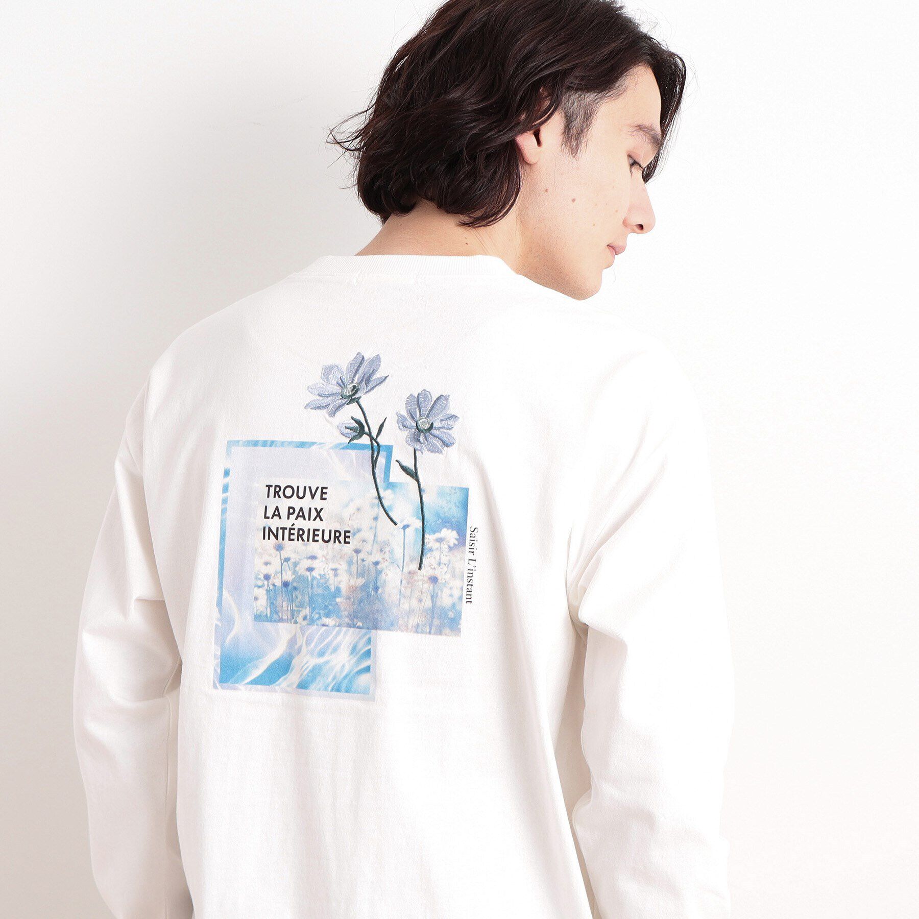 THE SHOP TK「オーガニックコットンフォトプリントTシャツ」|Tシャツ・カットソー|オフホワイト(403
