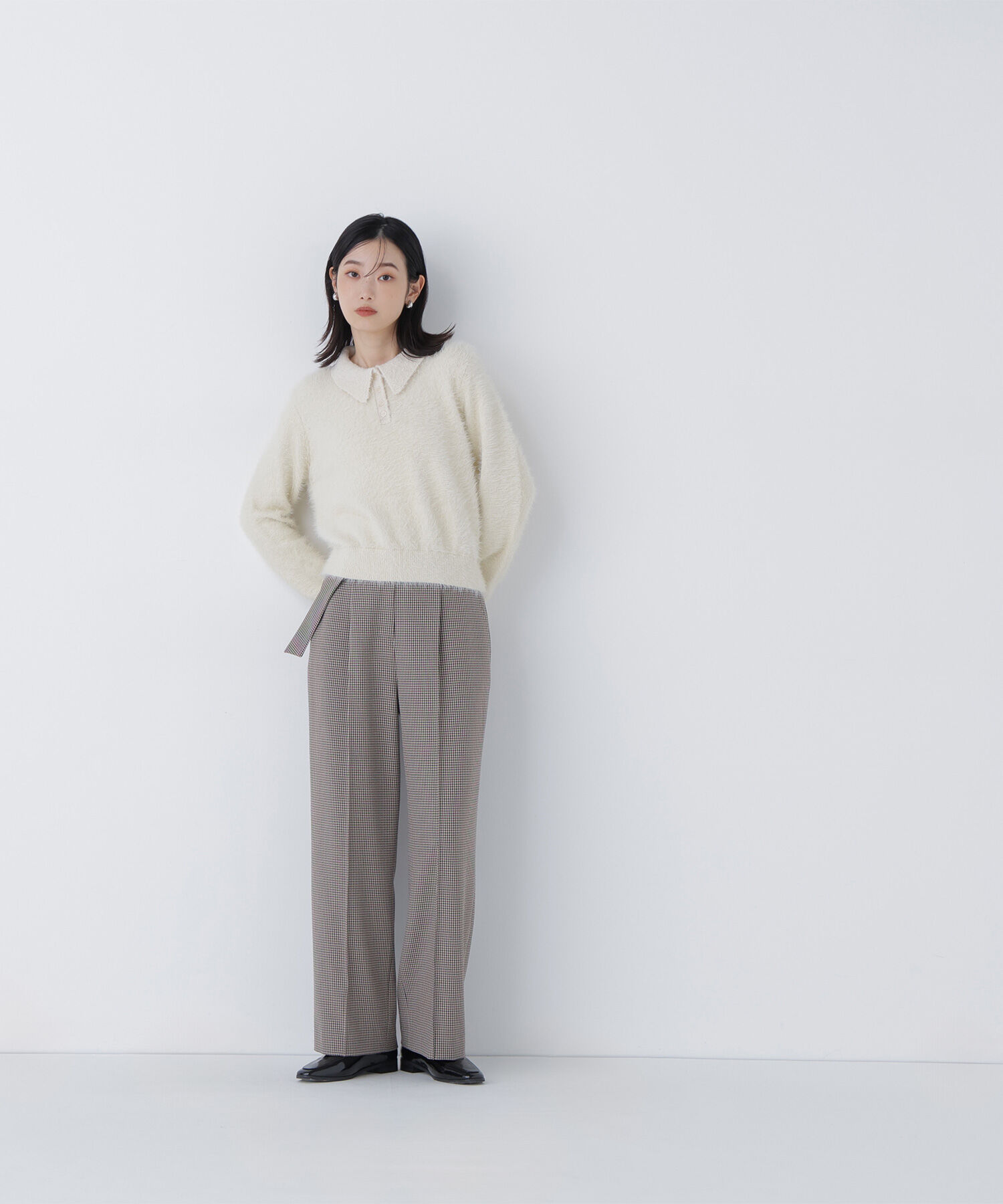  「コンパクトベスト セットアップ ワイドストレートパンツ」|その他|