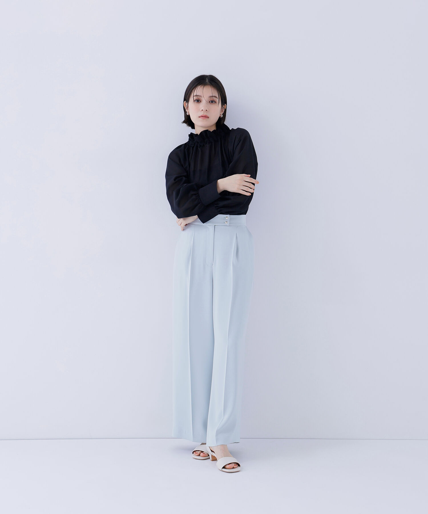  「メタルポイントワイドパンツ」|その他|