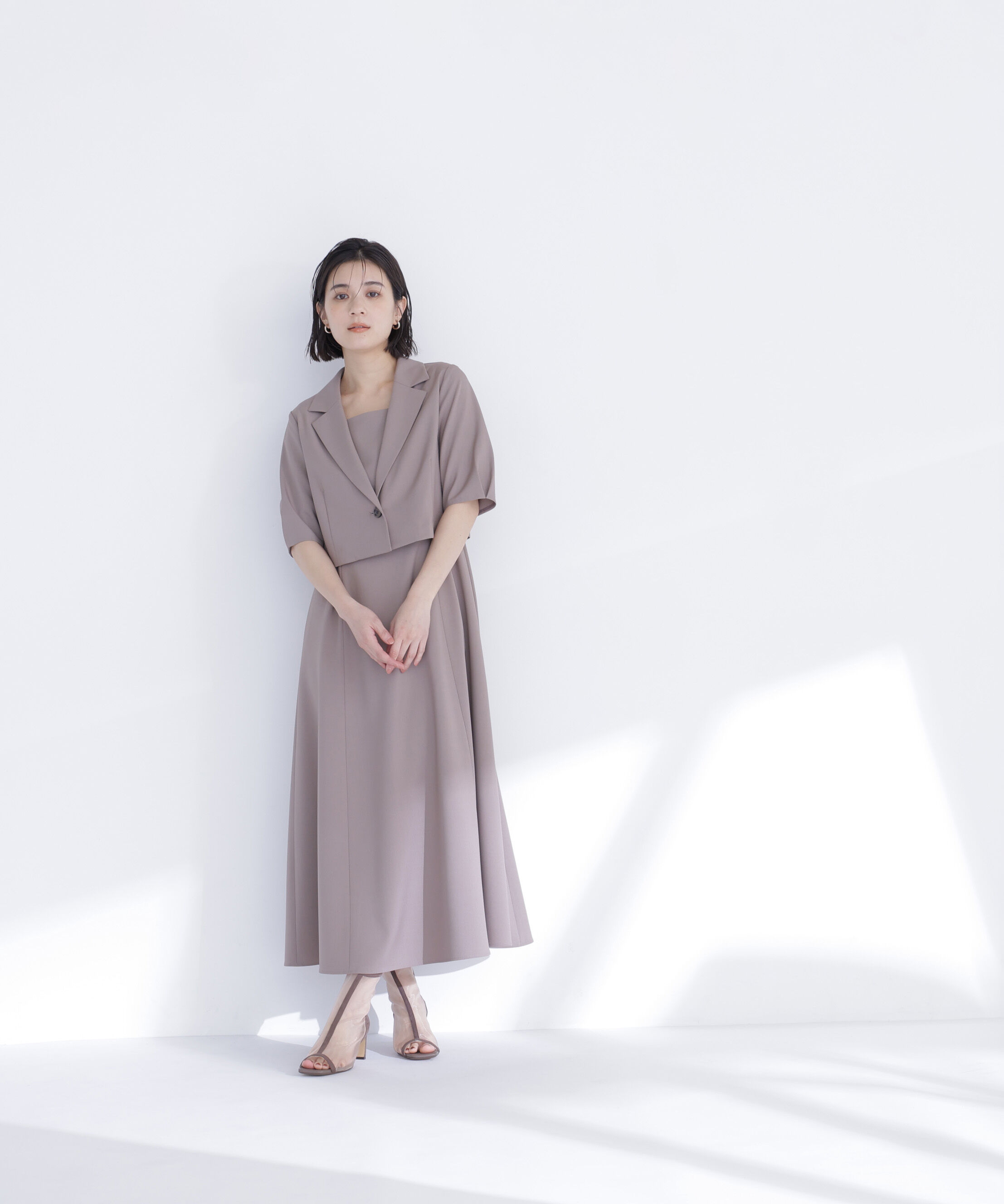  「ショートジャケット＆ワンピース」|ワンピース|