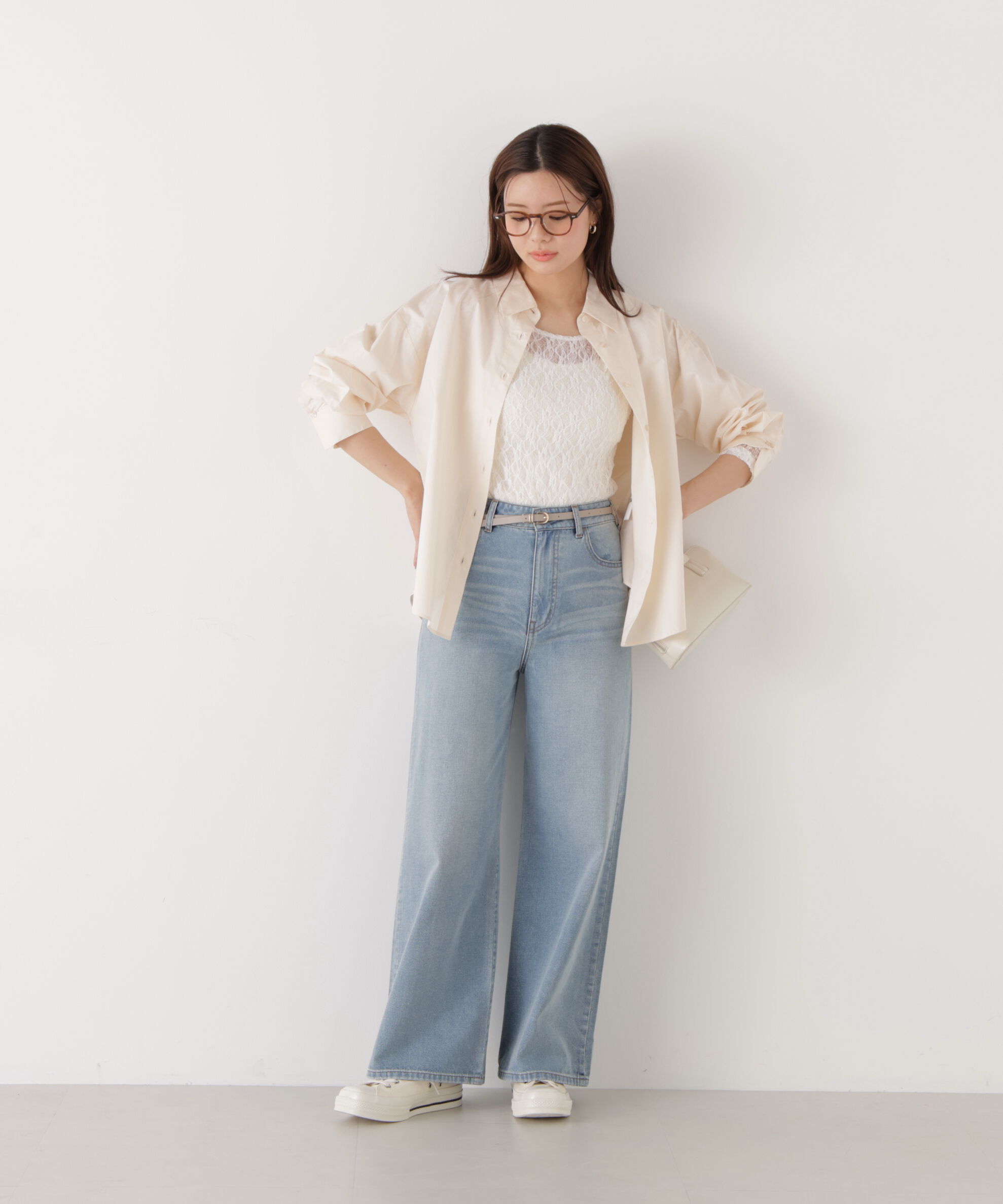 PROPORTION BODY DRESSING「〈a/mie〉オーバーシャツ　26SS」|シャツ・ブラウス|