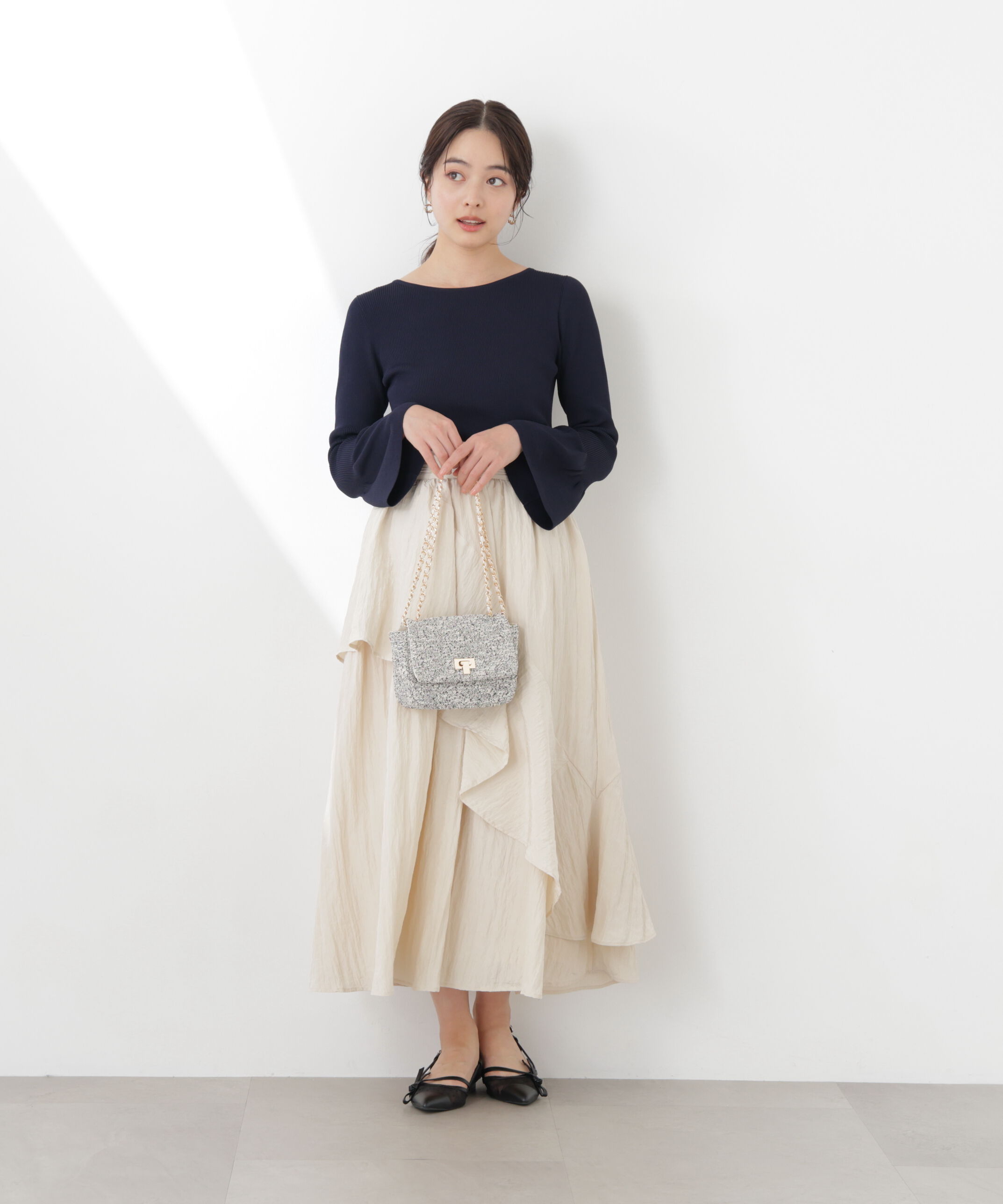 PROPORTION BODY DRESSING「フォルムスリーブニット　26SS」|ニット・セーター|