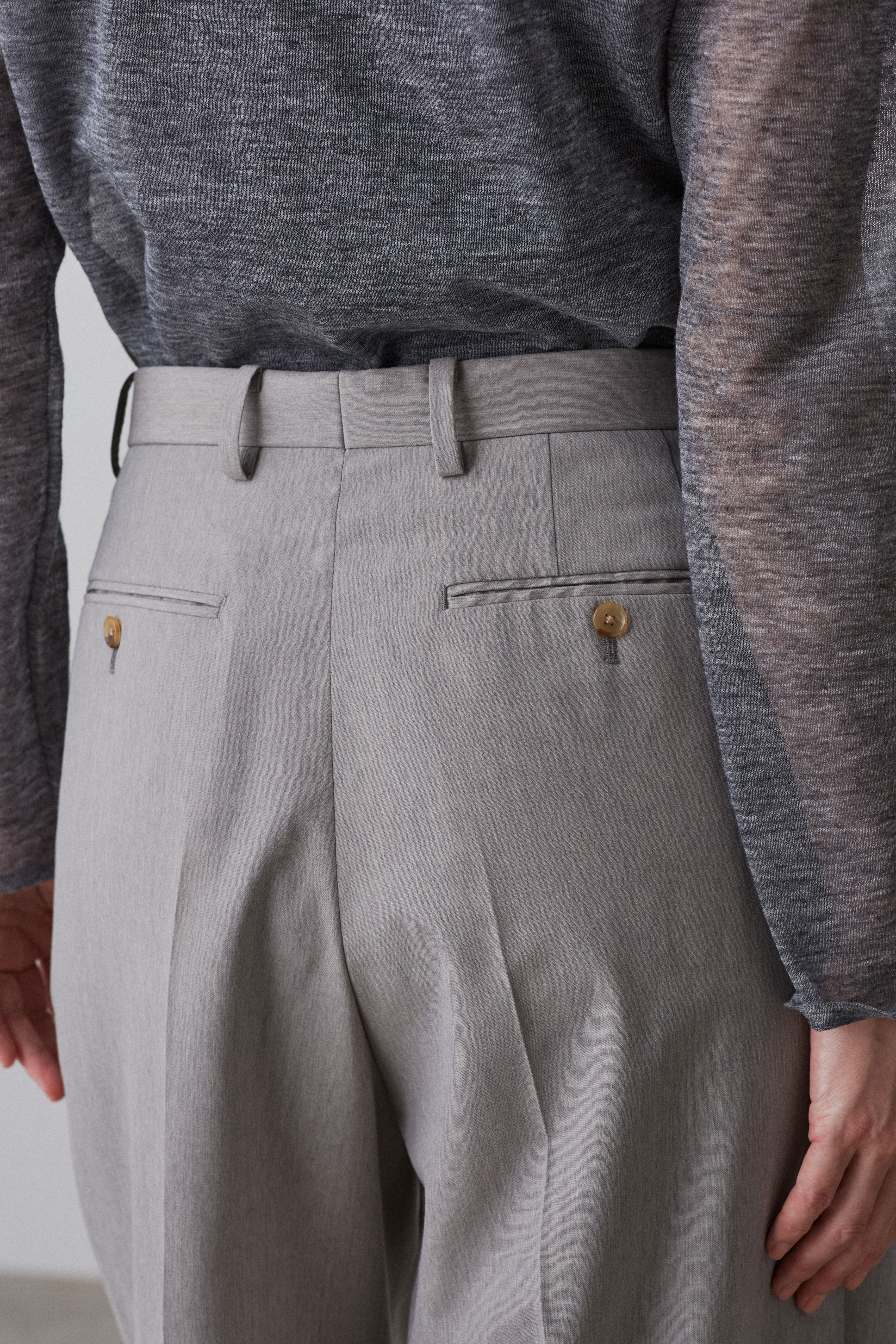 YLEVE 「YLEVE / WOOL CHAMBRAY TROUSERS」|その他|