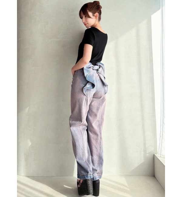 RESEXXY「バックリボンデニムパンツ」|デニム|