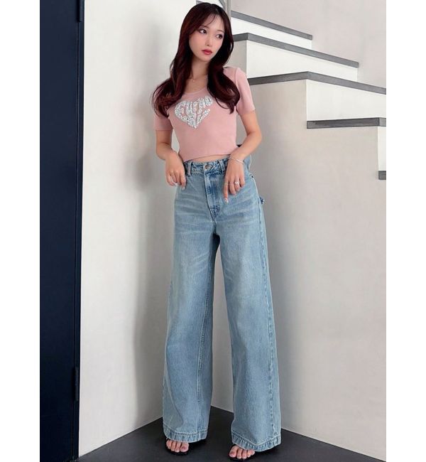 RESEXXY「バックリボンデニムパンツ」|デニム|