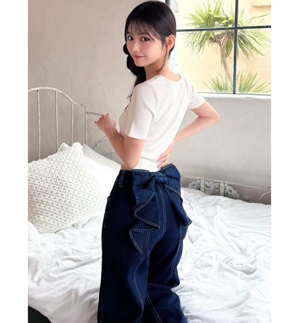 RESEXXY「バックリボンデニムパンツ」|デニム|