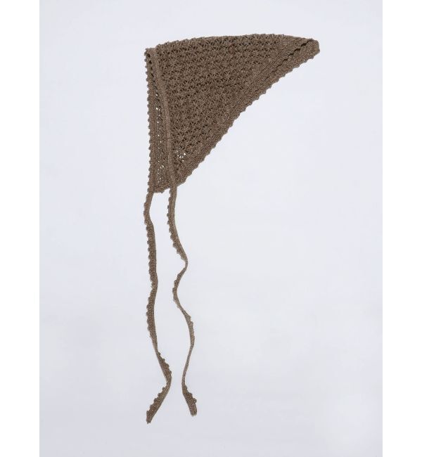 EMODA「【VEQUM】CROCHET LACE HAIR BANDANA」|その他|ブラウン