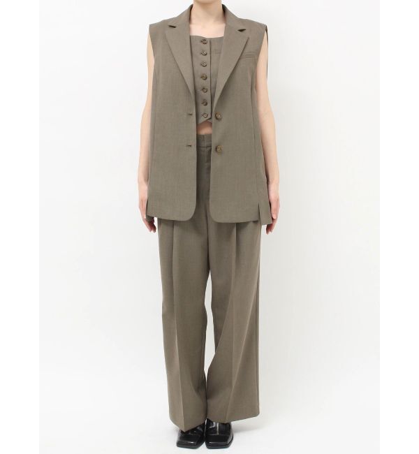 MURUA「バックタックジレ【セットアップ着用可】」|ベスト・ジレ|