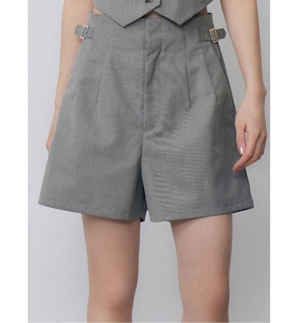 MURUA「サイドベルトショートパンツ【セットアップ着用可】」|その他|グレー