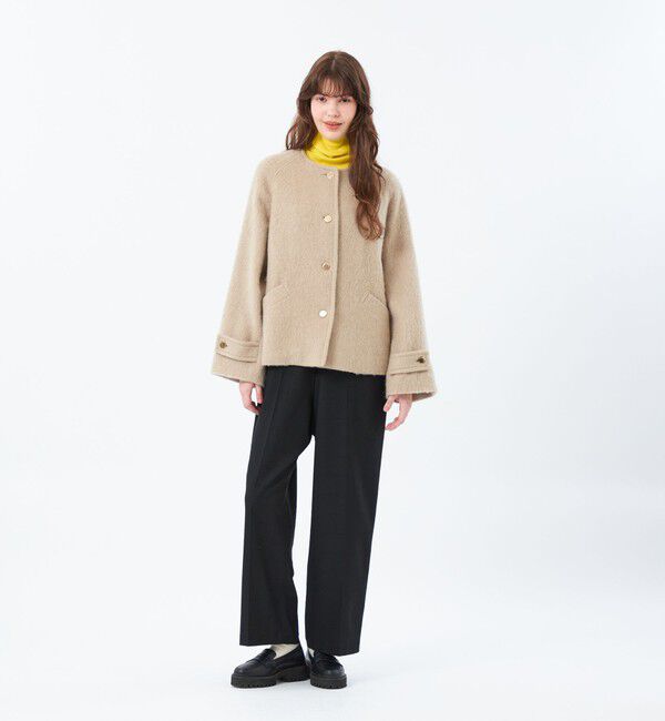 MACKINTOSH PHILOSOPHY「【WELBURY NO COLLAR SHORT(ウェルベリーノーカラーショート)】ウールシャギー製」|その他|